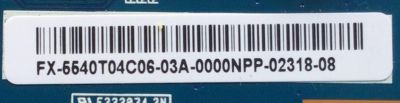 T-CON PARA TV SAMSUNG / NUMERO DE PARTE 55.40T04.C06 / 31T09-C0K / 5540T04C06 / T315HW04 V3 / PANEL T400HW03 V.3 / MODELO LN40C670M1FXZA - Imagen 2